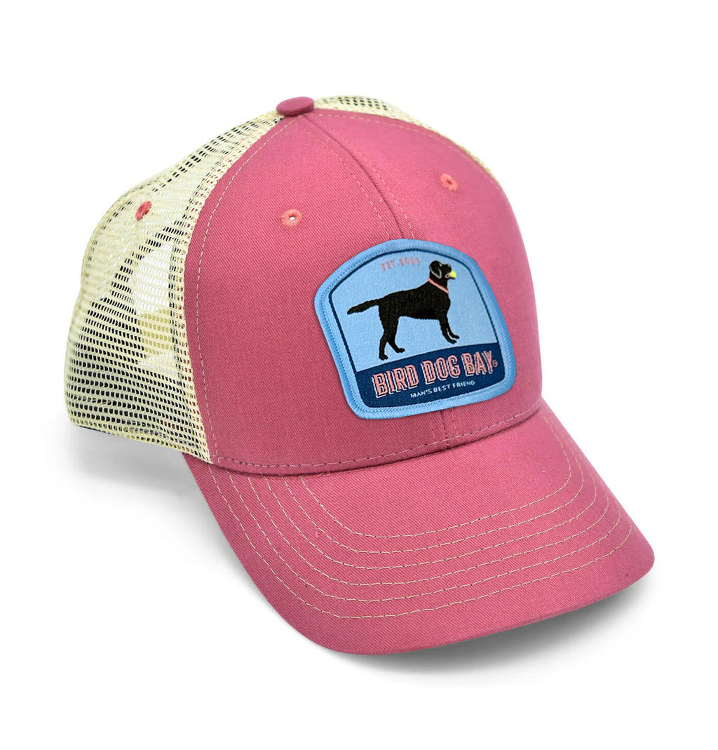 BDB Black Lab: Badged Trucker Cap - Port Side Red