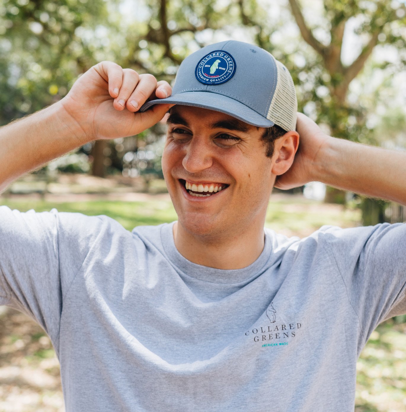 Tee'd Off: Badged Trucker Cap - Navy