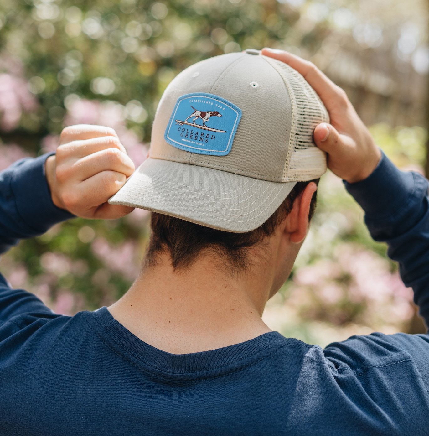 Grateful Bear: Badged Trucker Cap - Port Side Red